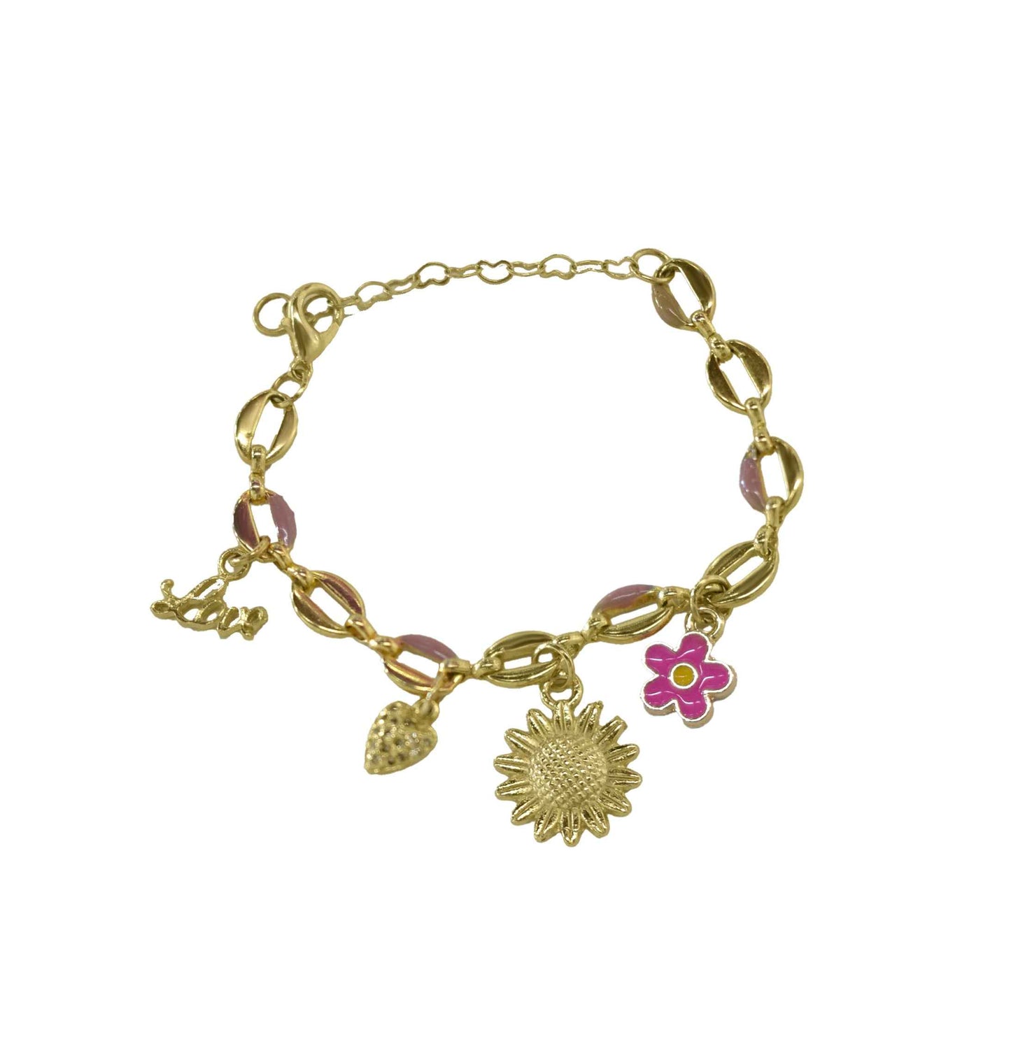 Pulsera Jardín Dorado en Acero |