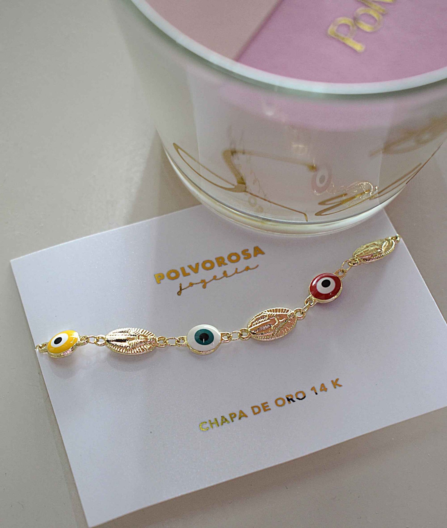 Pulsera Virgen con ojitos