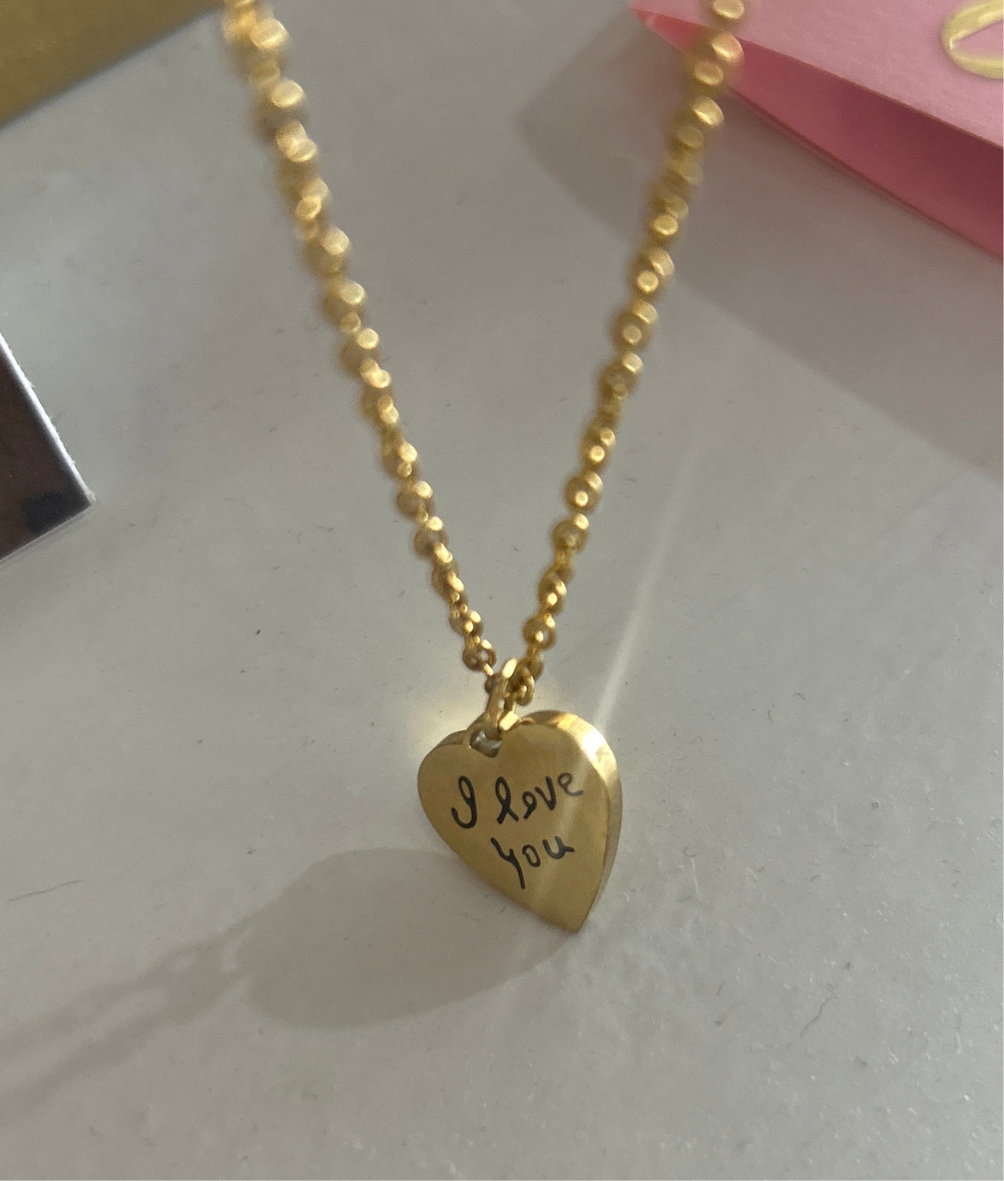 Collar Love Eterno | Corazón en Acero con Inscripción