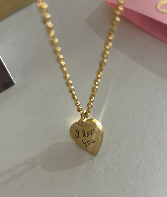 Collar Love Eterno | Corazón en Acero con Inscripción
