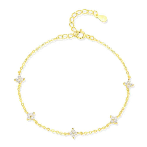 925 Sterling Silver cable chain Bracelets Sweet Simple Style