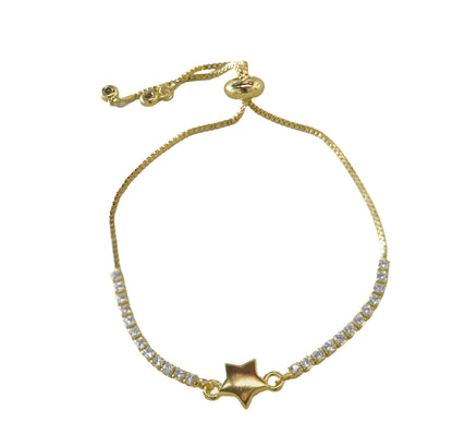 Pulsera Astral de Cristales con Estrella en Acero | Un Brillo Cósmico que Ilumina tu Estilo