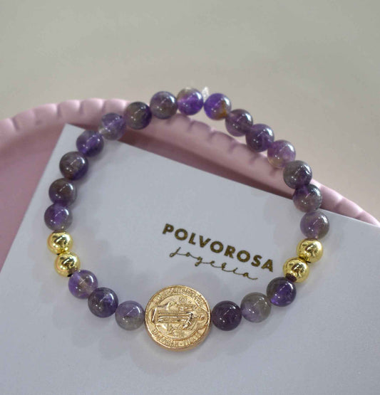 Pulsera San benito amatista