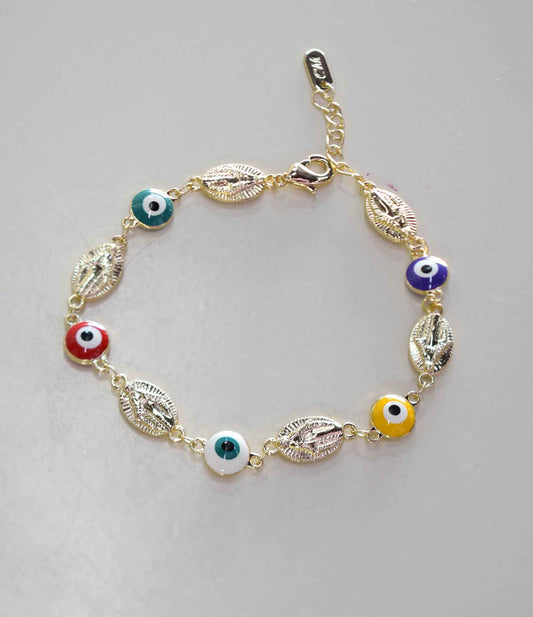 Pulsera Virgen con ojitos